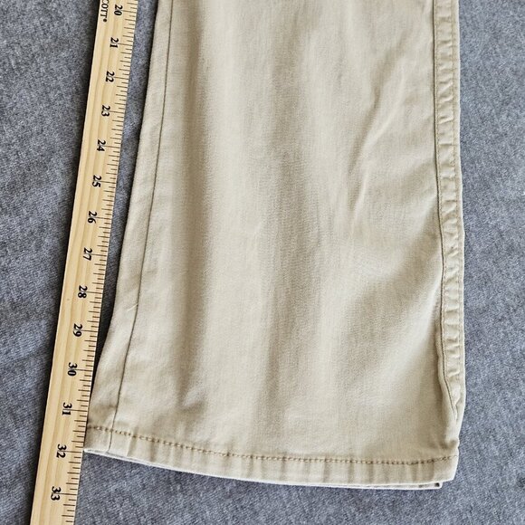 Aeropostale Pants Womens 13/14R Beige Cotton Pockets Flared Stretch Y2K Grunge - Picture 6 of 16